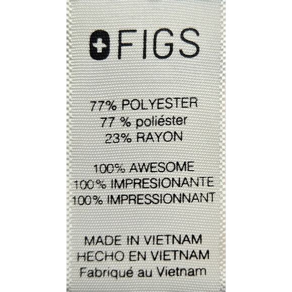 Figs Single Pocket Gray Short Sleeve Scrub Top Men's Size Large - Picture 3 of 4